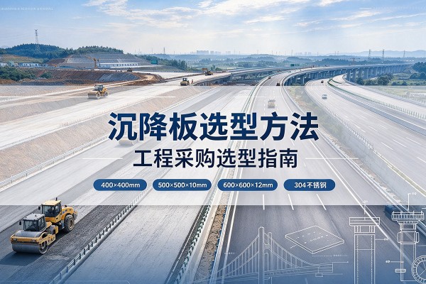沙沉降板选择方法