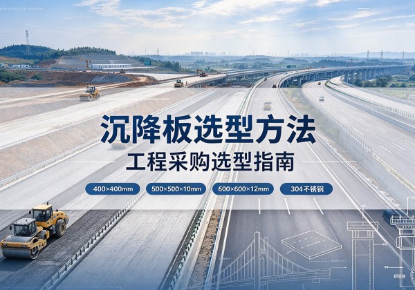 沙沉降板选择方法